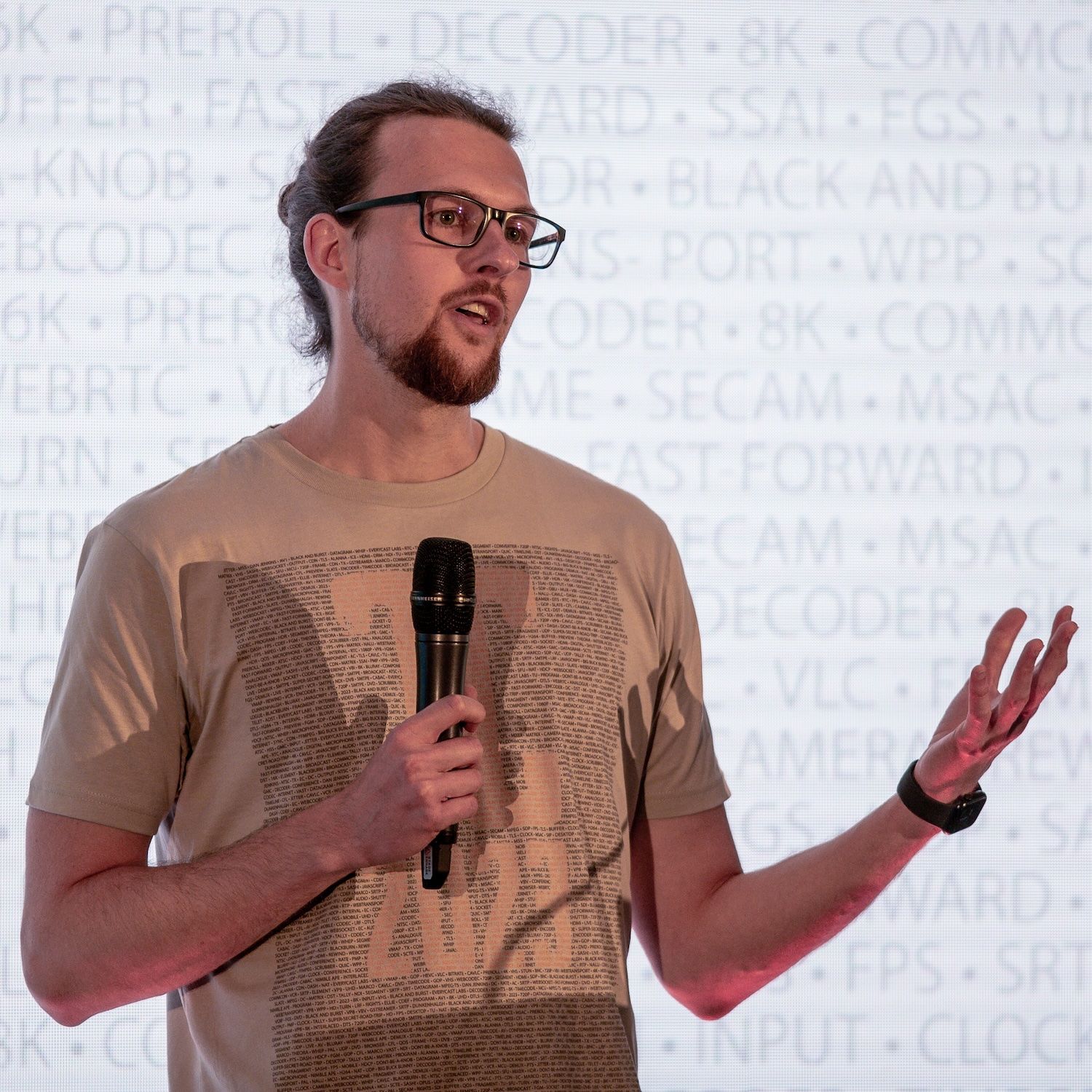 Marco speaking at CommCon 2023